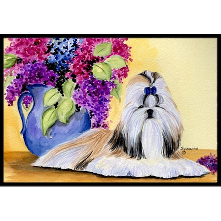 Carolines Treasures Shih Tzu Indoor Or Outdoor Doormat - 24 x 36 in. SS8341JMAT